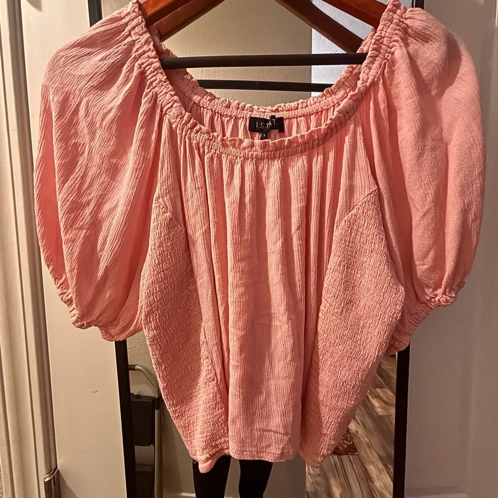 1. State Pink Off-Shoulder Blouse - Picture 2 of 4